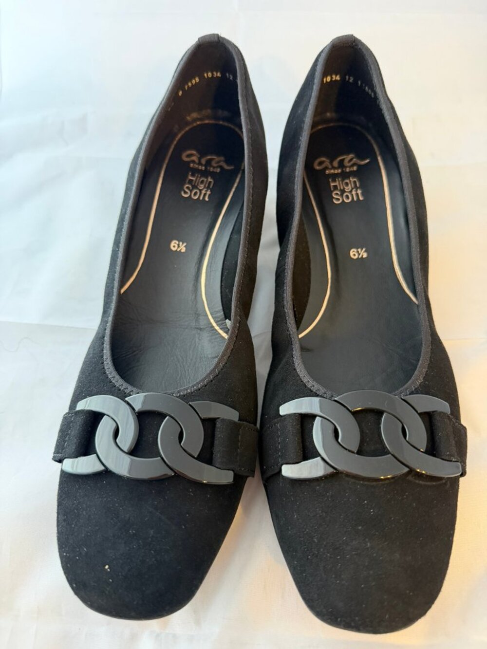 Ara  Gallant (Women's) - Black Suede Pump Size 9 US (6.5 UK) $190 retail    NEW